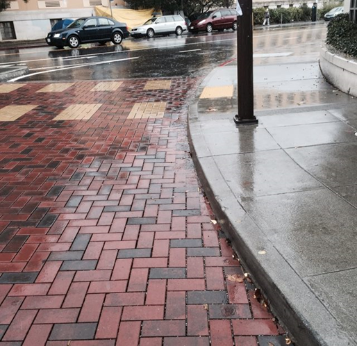 Permeable pavement on Allston St., Berkeley, CA (Source: courtesy of Berkeleyside).